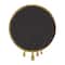 43" Gold Abstract Drip Framed Round Wall Mirror